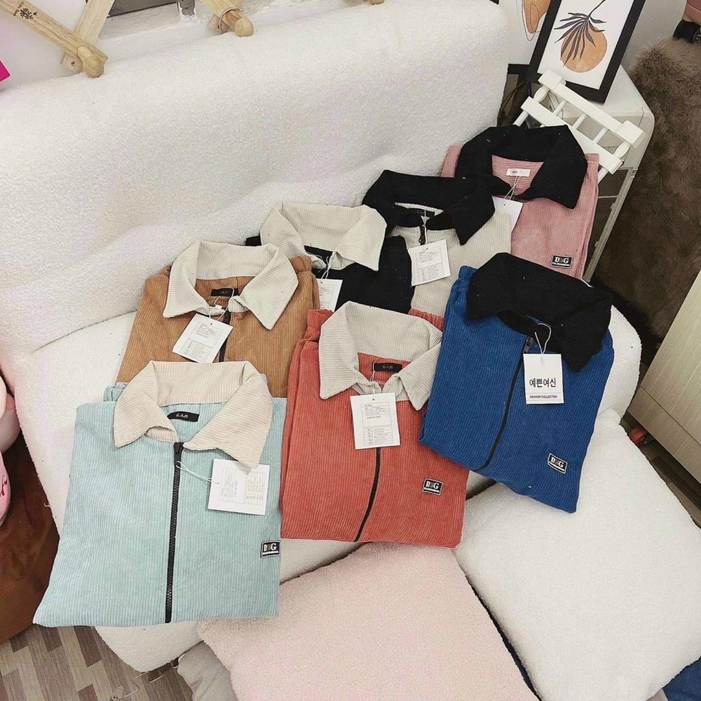 ÁO KHOÁC NHUNG CỔ BẺ THỜI TRANG NỮ SIÊU XINH - THỜI TRANG XỊN XÒ , TON DÁNG HOTTREND CHO CÁC BẠN TRẺ