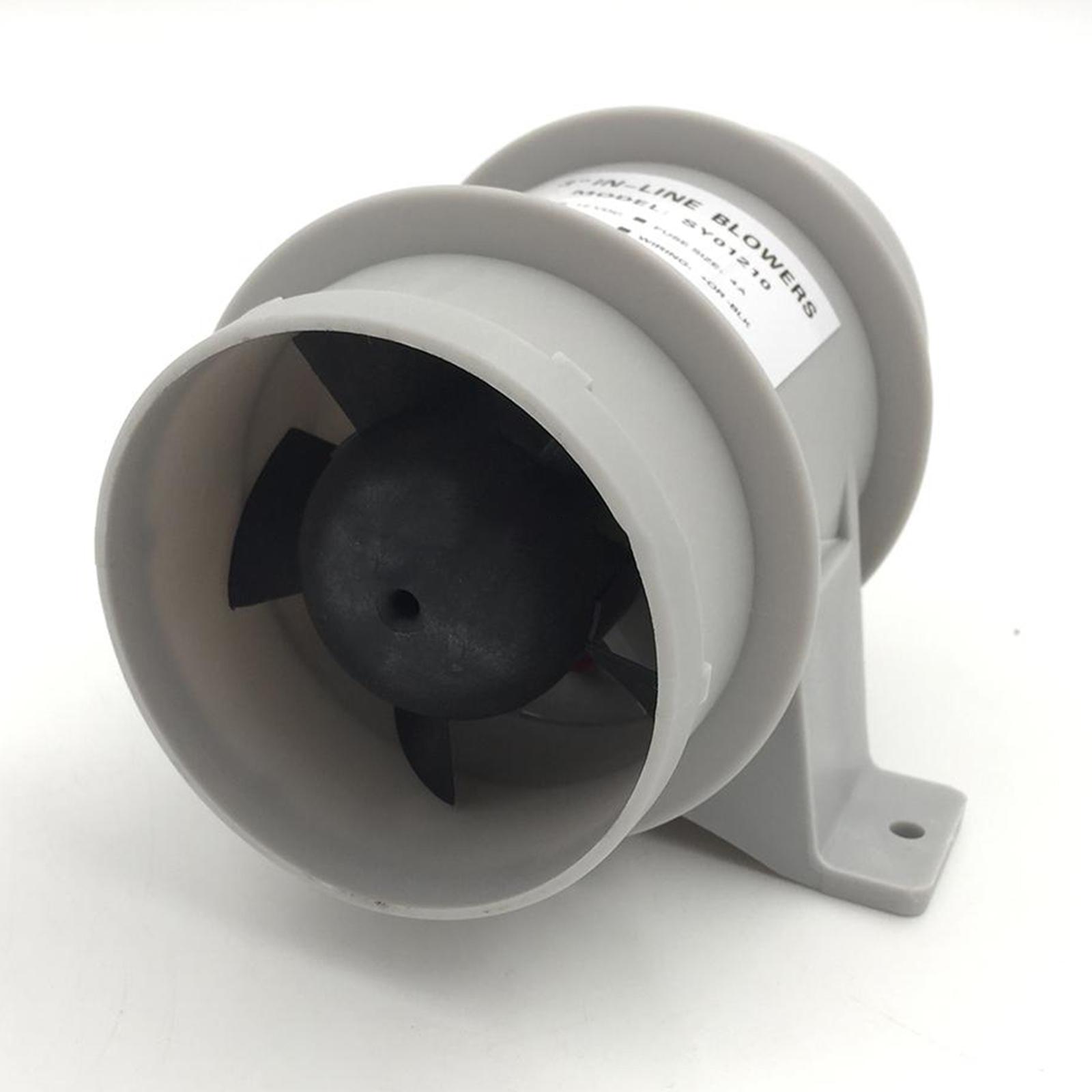 Marine 4" Bilge Blower 12 Water Resistant White Suit Boat