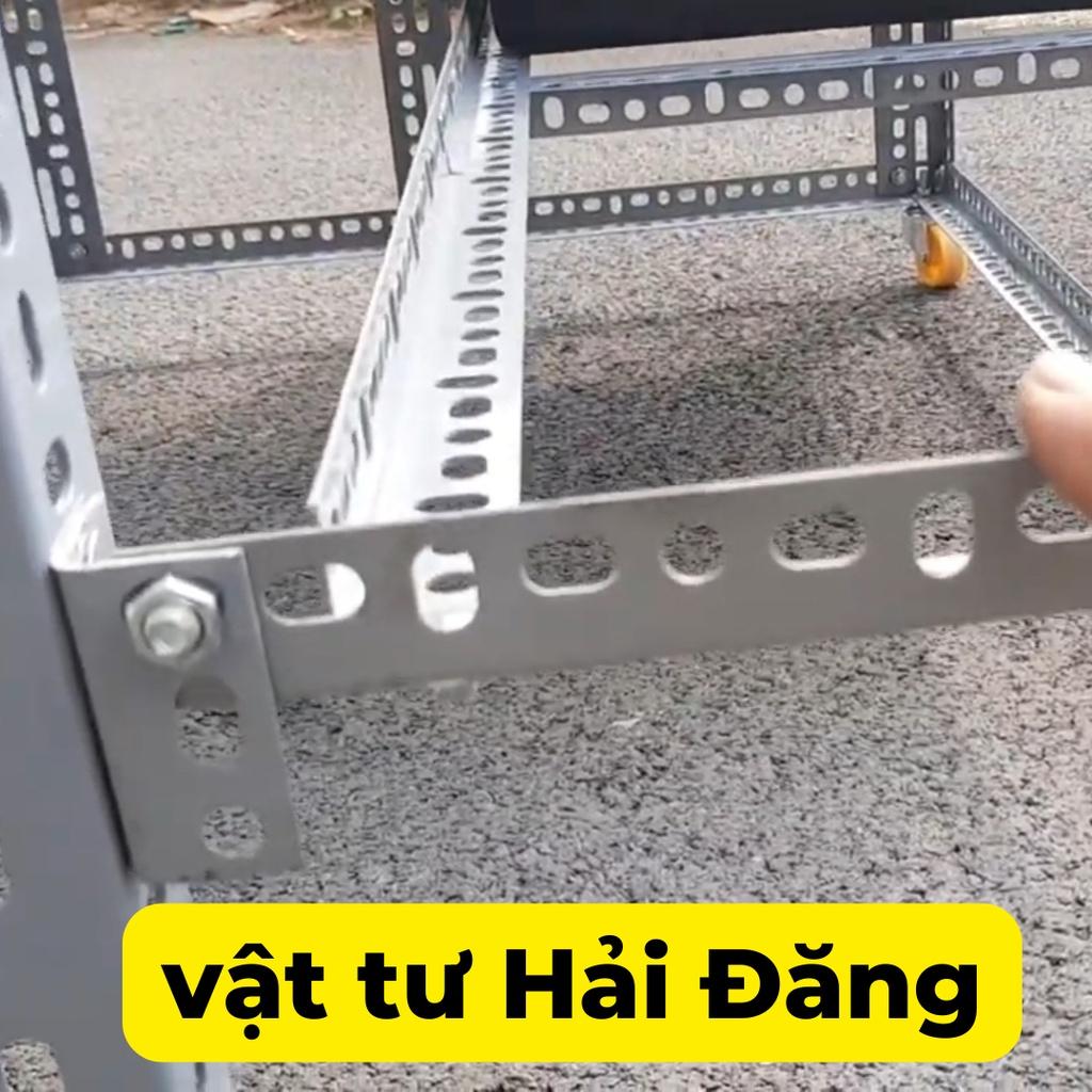 khung kệ sắt v lỗ đa năng trồng rau sạch( 6 khay 65x42 ),kế sắt trồng rau thông minh,đa năng,có bánh xe,bánh xe ráp kệ