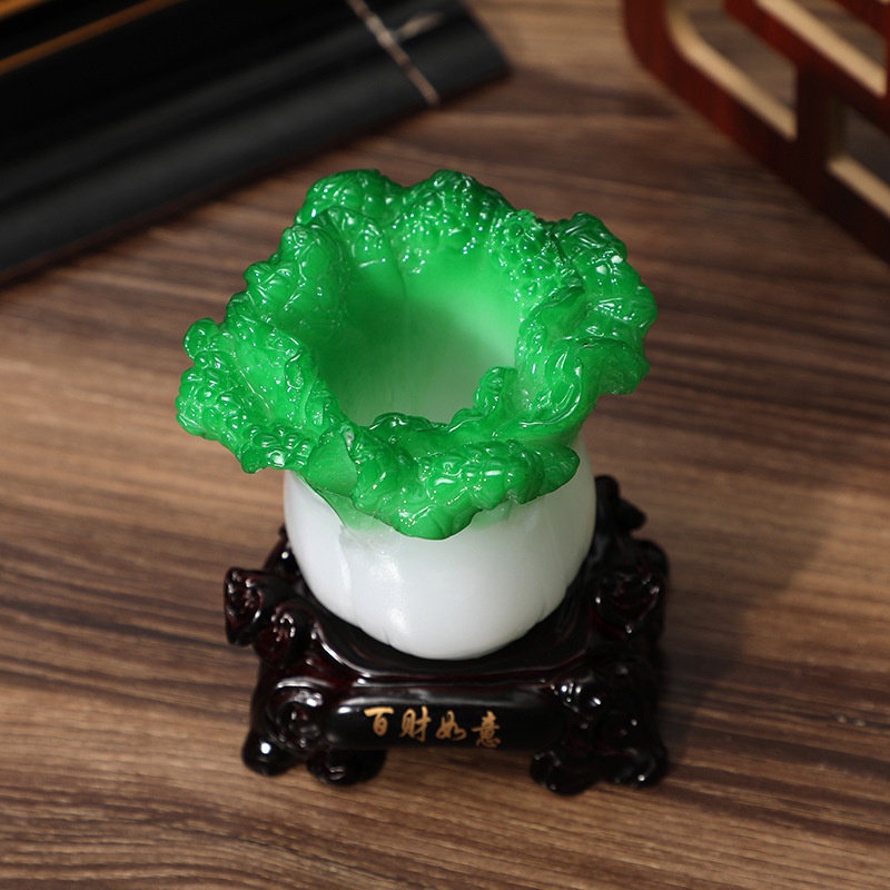 Bắp cải phong thuỷ đựng bút, hút tài lộc