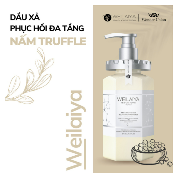 Dầu xả Weilaiya phục hồi đa tầng Nấm Truffle 450ml