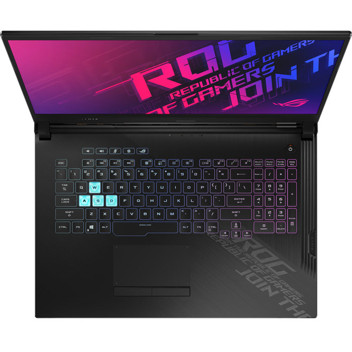 Laptop Asus ROG Strix G17 G712L-UEV075T (Core i7-10750H/ 8GB DDR4 2933MHz/ 512GB SSD PCIE G3X4/ GTX 1660Ti 6GB GDDR6/ 17.3 FHD IPS, 144Hz/ Win10) - Hàng Chính Hãng