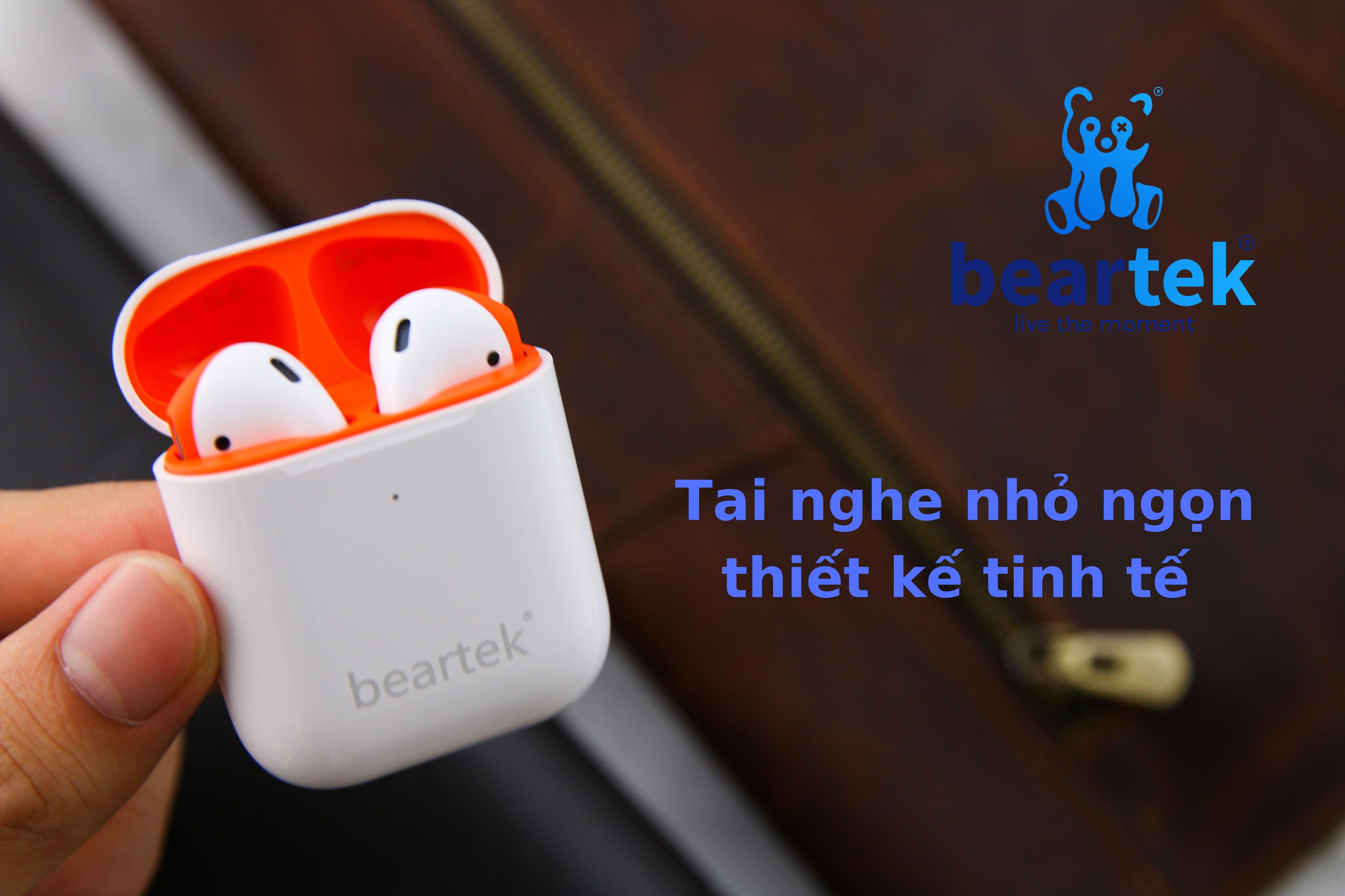 Tai nghe bluetooth không dây BEARTEK Bearbuds B66 True Wireless thiết kế trẻ trung, cá tính – Định vị - Cảm ứng – Thời gian sử dụng lên tới 4h -  Hàng nhập khẩu