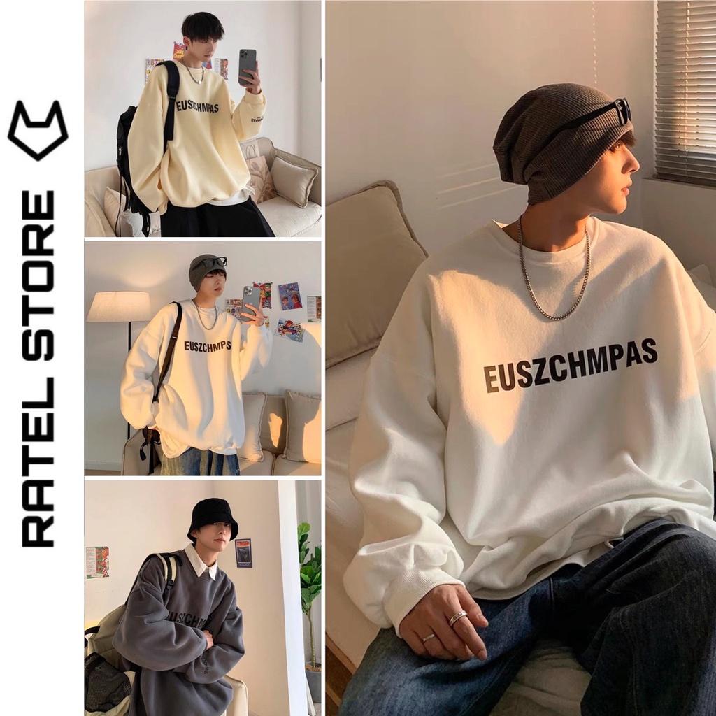 Áo Sweater Nỉ Bông Nam Nữ EUSZCHMPAS Unisex Form Rộng