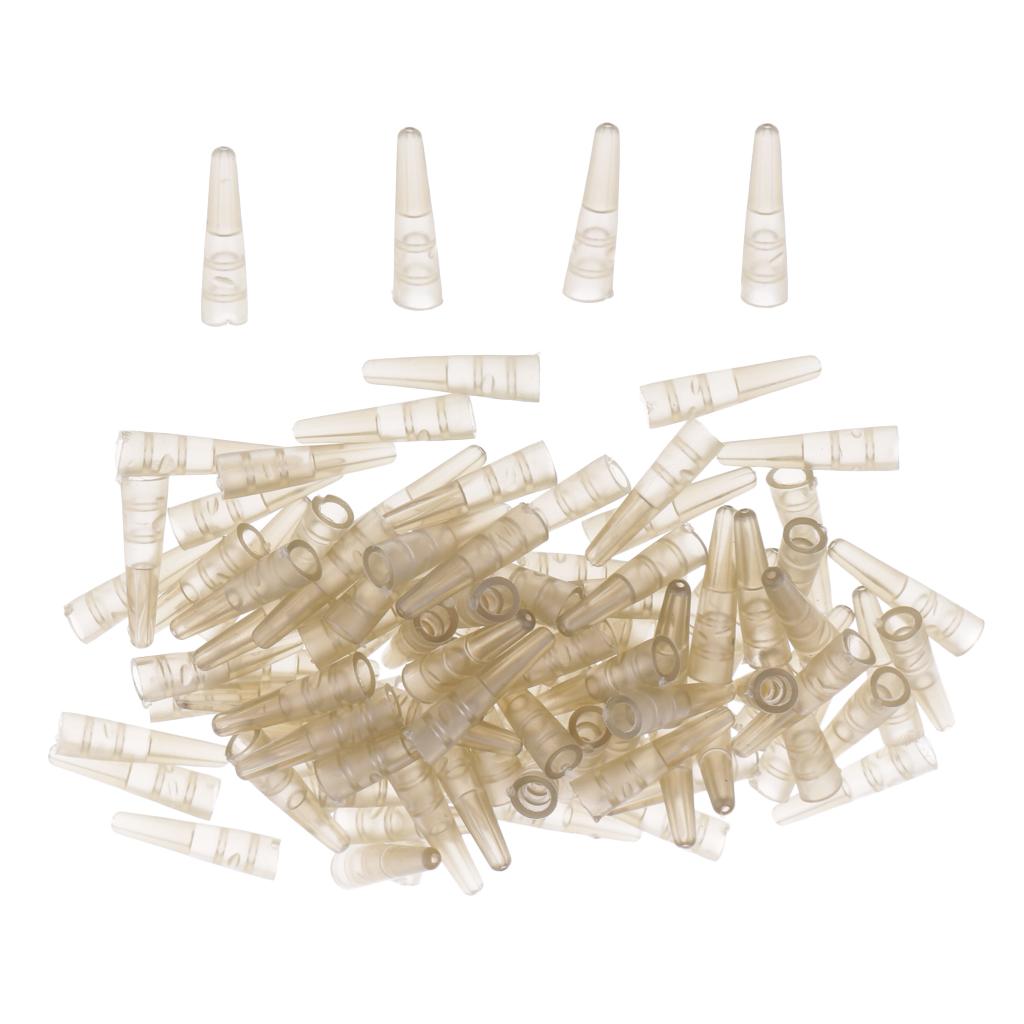 100pcs Saftey Lead Clip Tail Rubber Carp Fishing Terminal Rig Sleeves 17mm