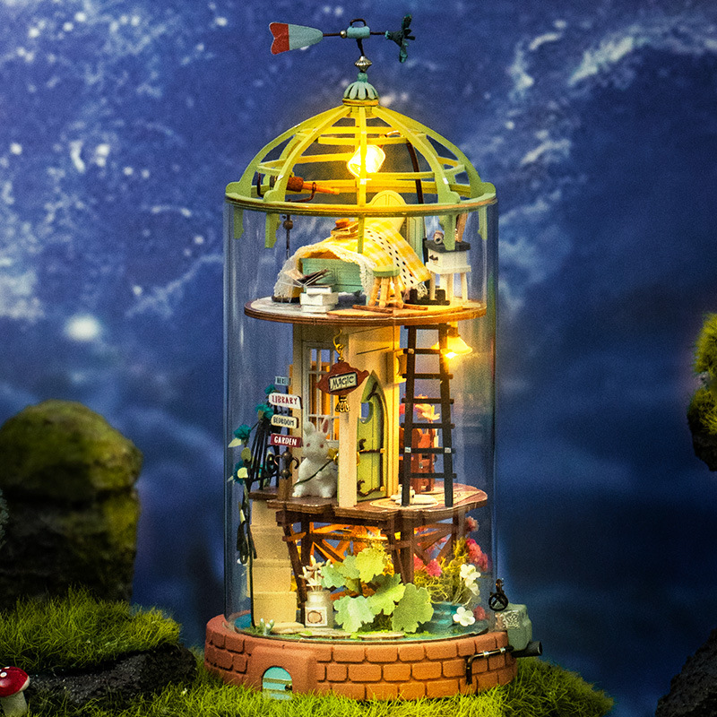 Mô hình nhà DIY Doll House Mysterious World DS001 - DS004 Glass Miniature