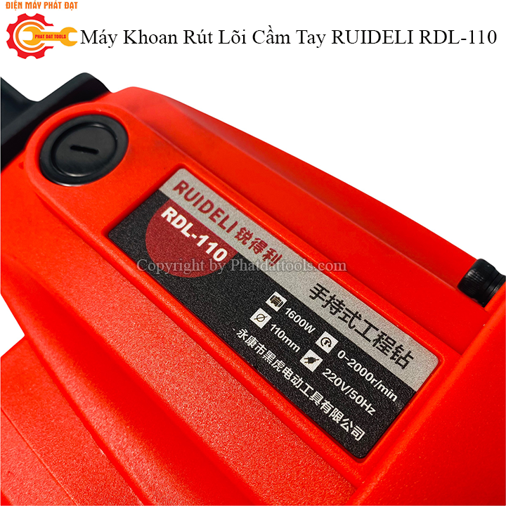 Máy Khoan Rút Lõi Cầm Tay RUIDELI RDL-110