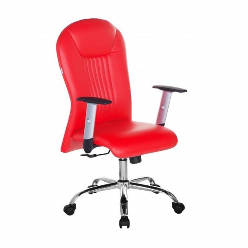 Ghế Trưởng Phòng Tay Điều Chỉnh Chân Thép Mạ IB342 Ibie - Đỏ