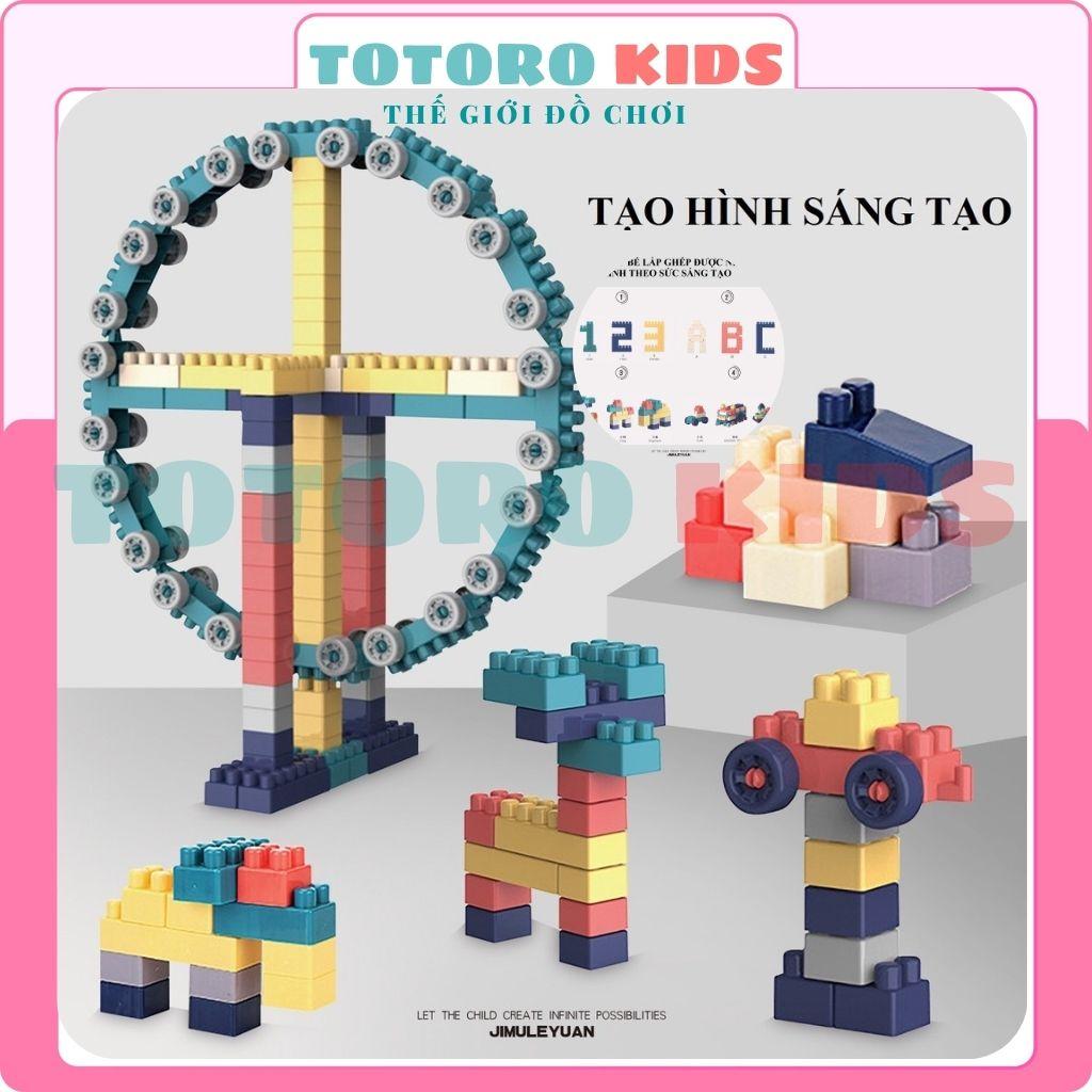 Bộ đồ chơi xếp hình lắp ráp 520 chi tiết phát triển trí tuệ sáng tạo cho bé