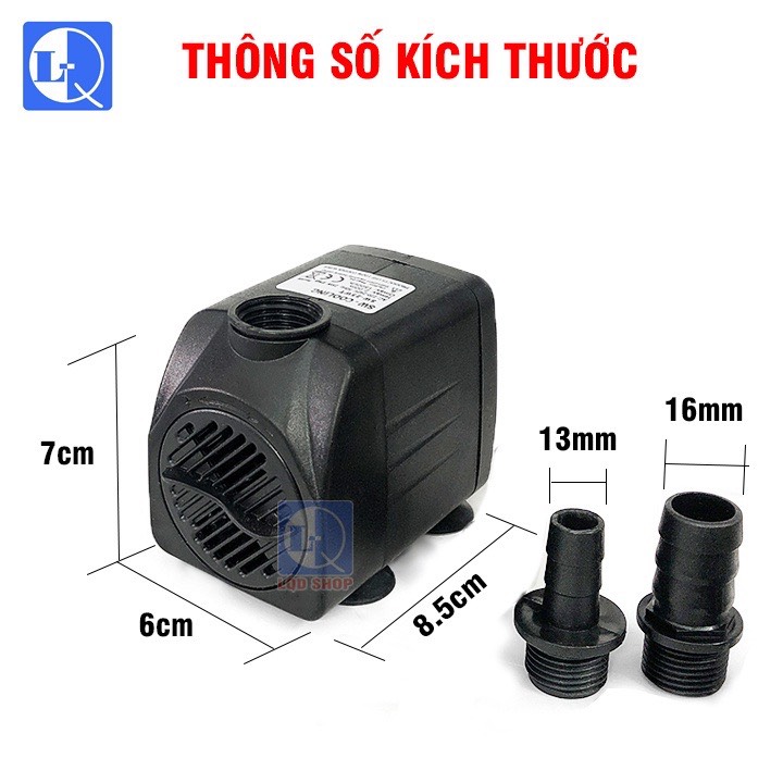 Bơm nước chìm mini 25W - 220V quạt điều hoà hơi nước - bể cá thủy cảnh - hòn non bộ