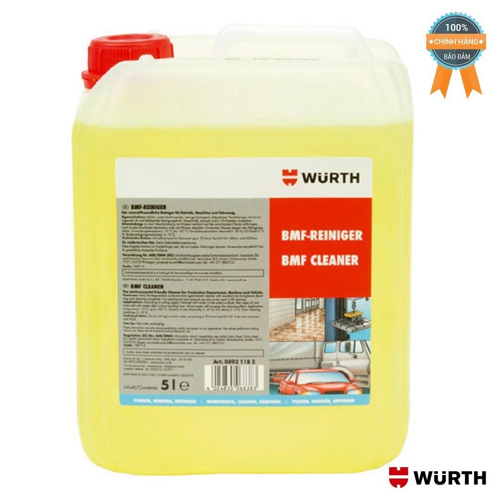 Nước Tẩy Rửa Đa Năng WURTH Bmf Workshop Cleaner 5 Lít 08931182 | TriTin
