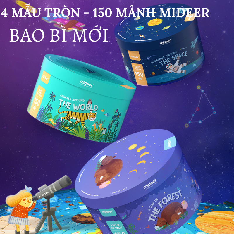 Bộ xếp hình Mideer 150 mảnh chủ đề Đại Dương - Dive into the Sea dành cho bé từ 5 tuổi