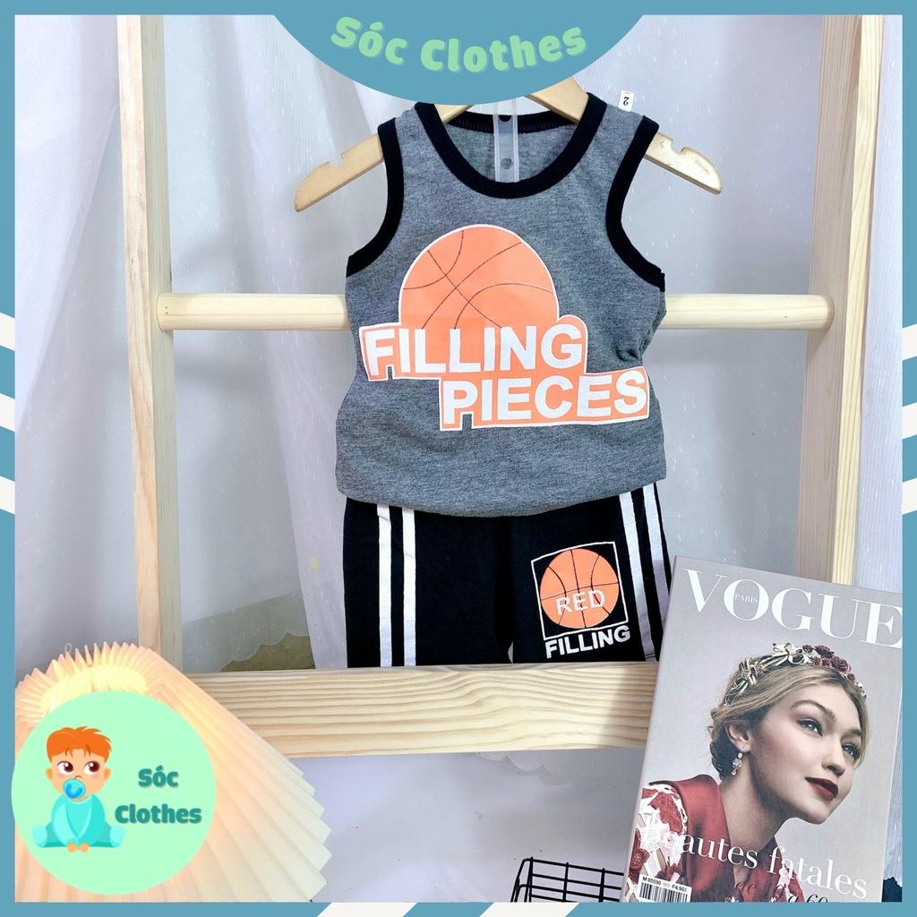 Bộ Ba Lổ Bóng Rổ Mùa Hè Cho Bé Trai 8- 22Kg