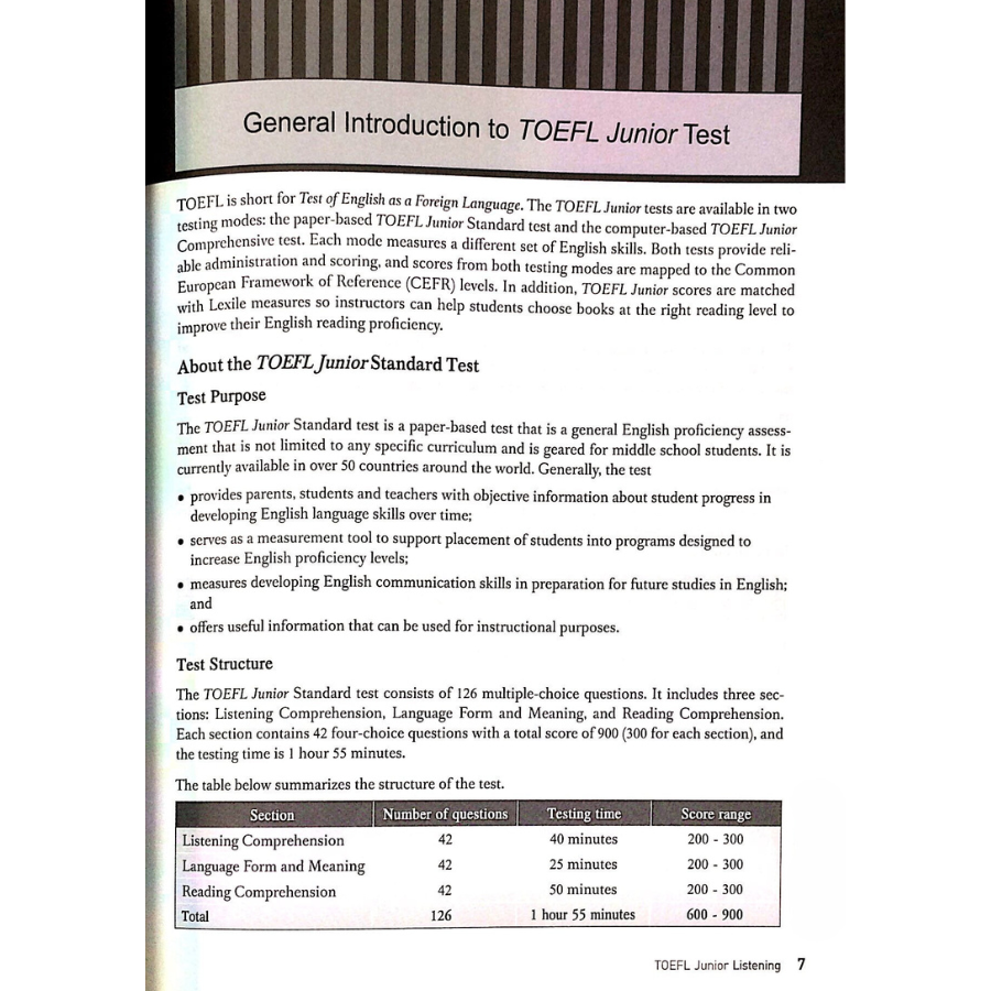 TOEFL Junior Listening (Kèm CD)