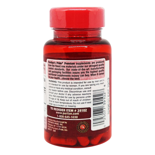 Thực Phẩm Chức Năng - Viên Uống Tăng Cường Sinh Lực Puritan'S Pride Primium Maca Exotic Herb For Men 500Mg