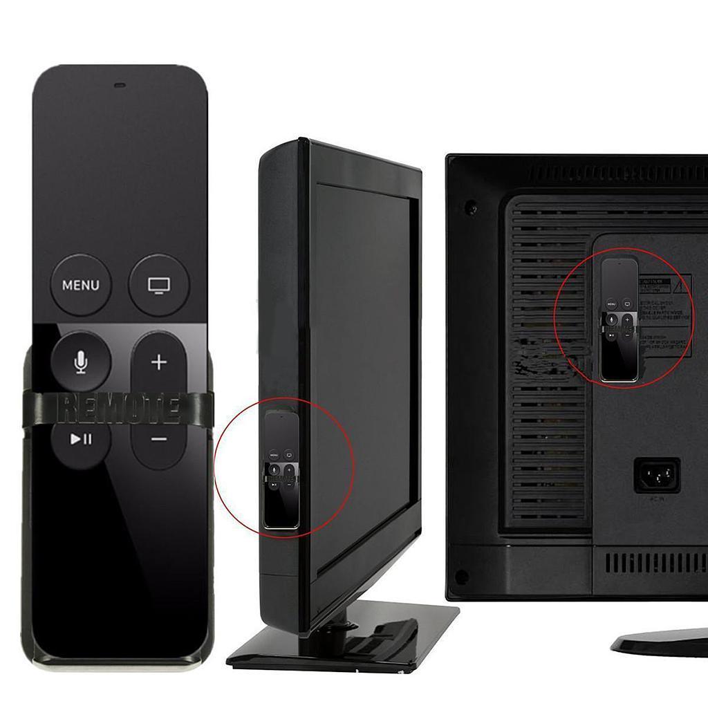 A Pair Remote Control Holder Bracket Mount Case Foothold Stand For Apple TV4