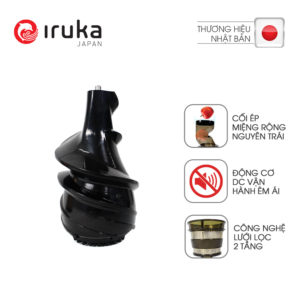Máy Ép Trái Cây Tốc Độ Chậm Nguyên Trái Iruka I-52 - Hàng chính hãng