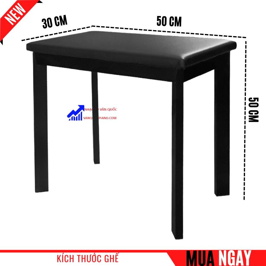 Ghế Piano, Organ Đa Chức Năng - Chân Sắt, Đệm Da Simili