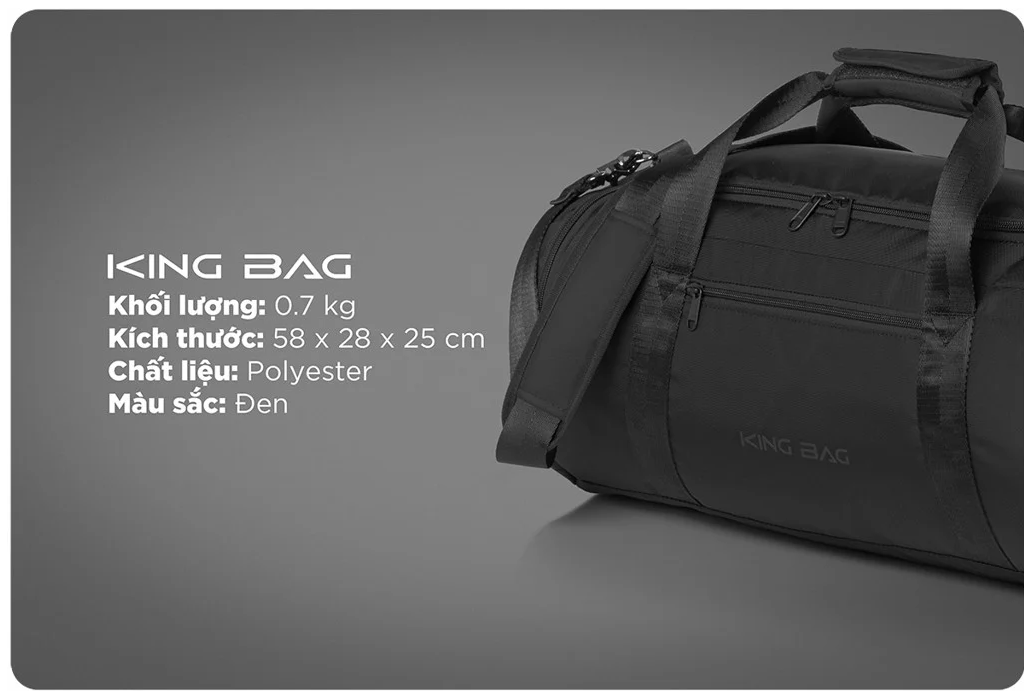 Túi Du Lịch KINGBAG SKY trượt nước, sức chứa lớn, có ngăn để giày - Hàng Chính Hãng