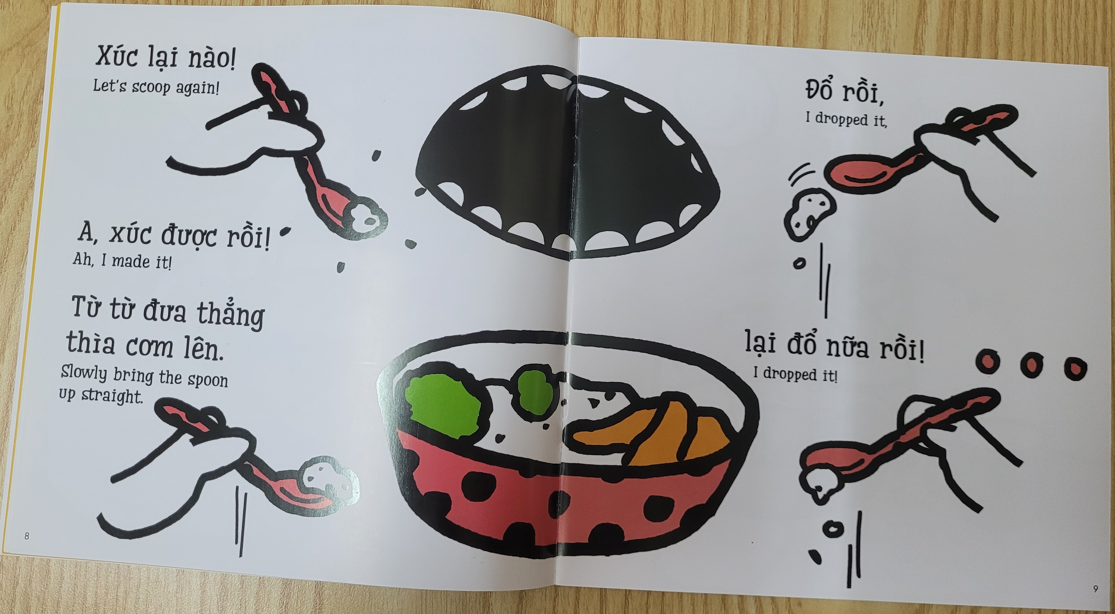 Sách Ehon Kĩ Năng Sống Miu Miu Tự Lập Phần 1 - Song Ngữ Anh - Việt (1-6 tuổi)