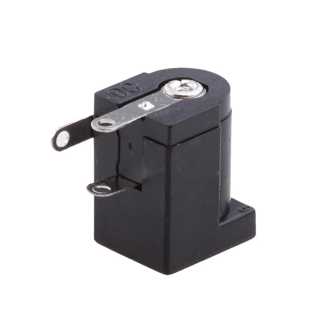 10pcs DC Power Female Jack Socket 3 Legs PCB Mount Connector 5.5mm x 2.1mm