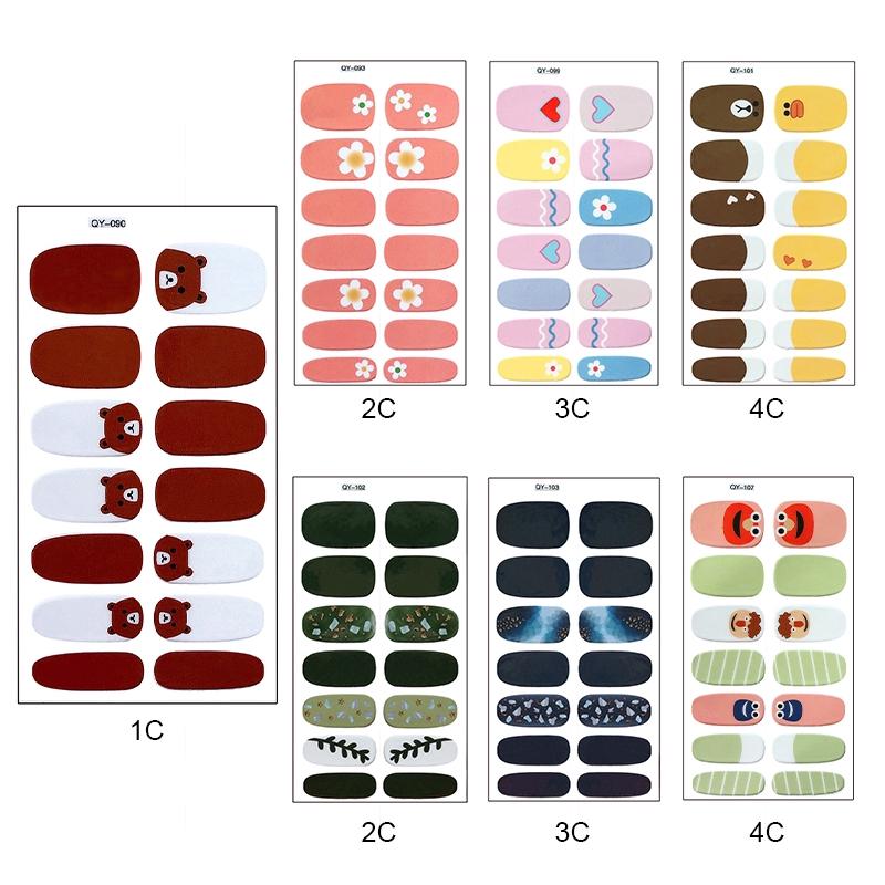 Set 14 miếng dán móng nghệ thuật