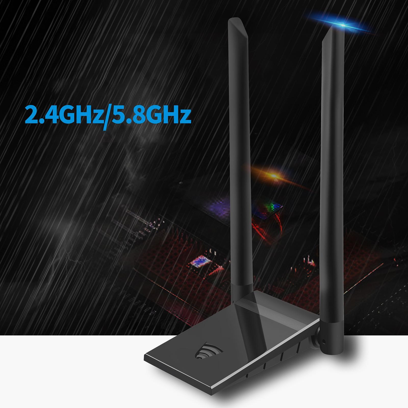 USB 3.0 WiFi Adapter Long Distance  WiFi Card for Desktop Laptop PC