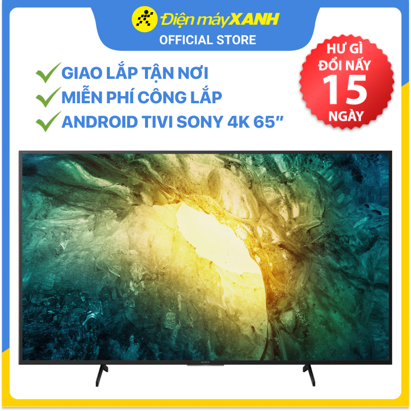 Android Tivi Sony 4K 65 inch KD-65X7500H