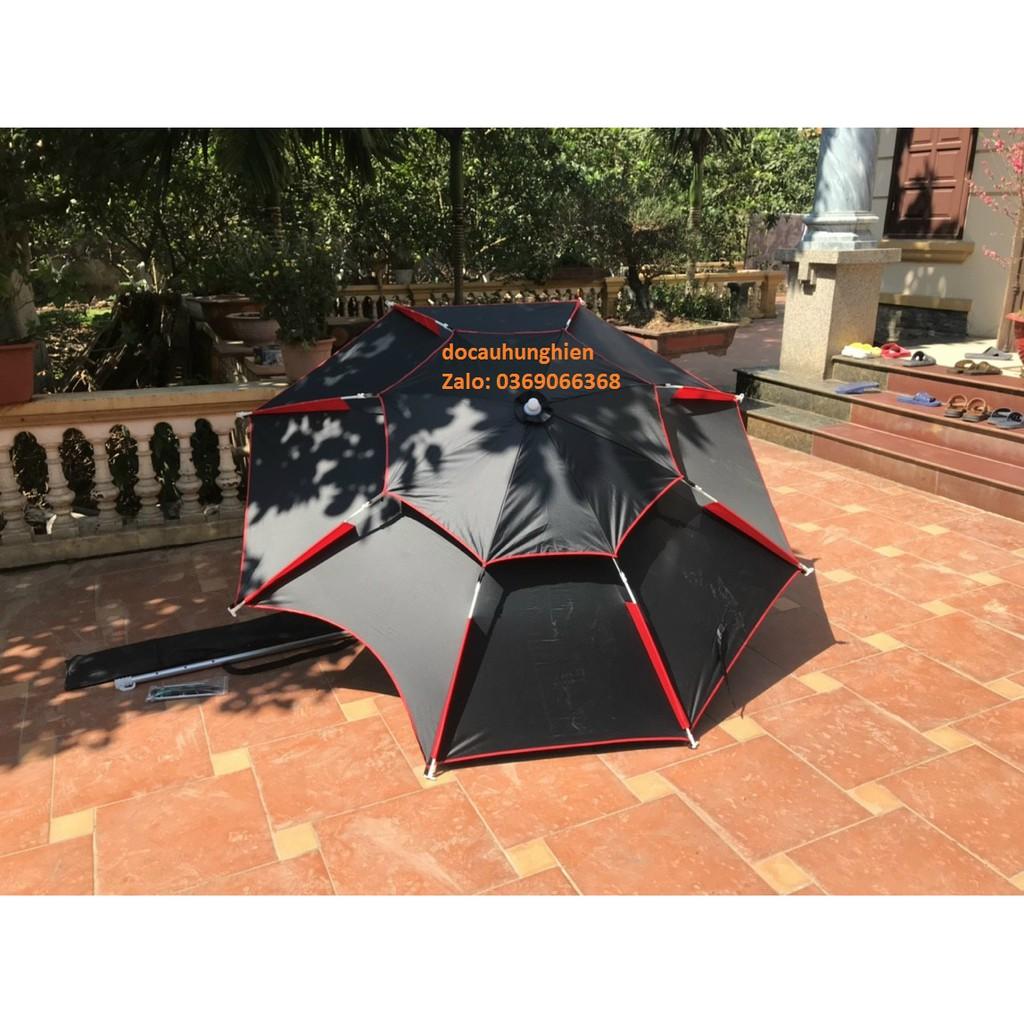 Ô câu cá 2 tâng có 2m2 2m4 màu đen đỏ sang trọng ô xoay 360 đọ 1