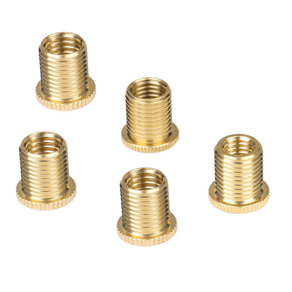 5X 5 Pcs Aluminum Alloy Auto Gear Knob Thread Adapter Nuts Insert Set