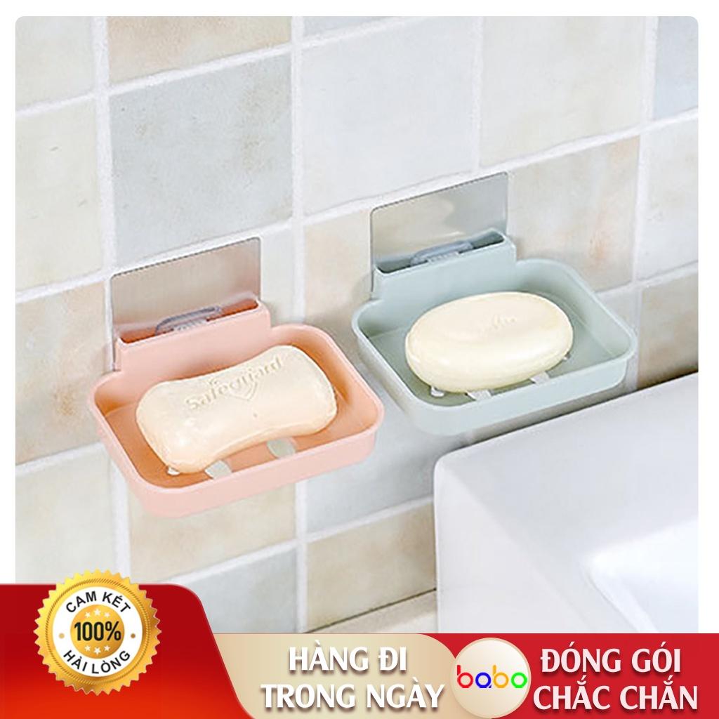Hộp đựng bánh xà phòng treo tường thoát nước hộp đựng bánh xà bông dán tường hình mặt cười babo