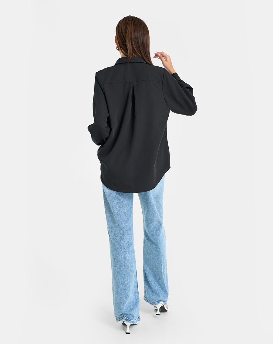 Áo Sơmi Nữ Thời Trang JUNO Dáng Oversized JNASM017
