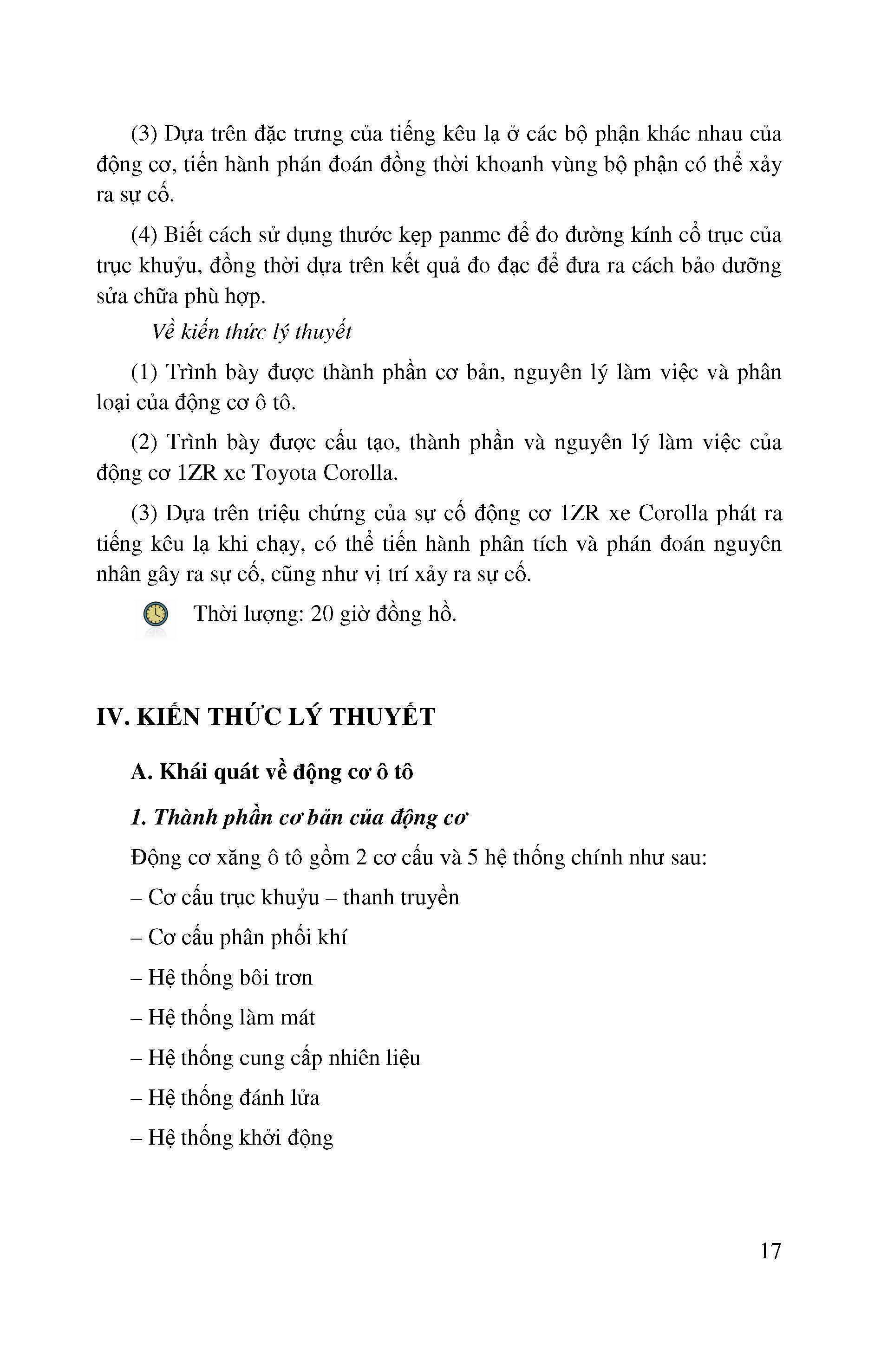 Kỹ Thuật Bảo Dưỡng Và Sửa Chữa Ô Tô Hiện Đại - Sửa Chữa Động Cơ Ô Tô