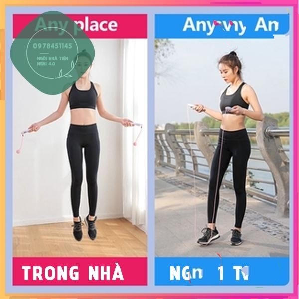 DÂY NHẢY ĐIÊN TỬ- DÂY NHẢY ĐẾM BƯỚC NHẢY, ĐẾM CALO, ĐẾM SỐ KM, dây nhảy lõi cáp cao cấp