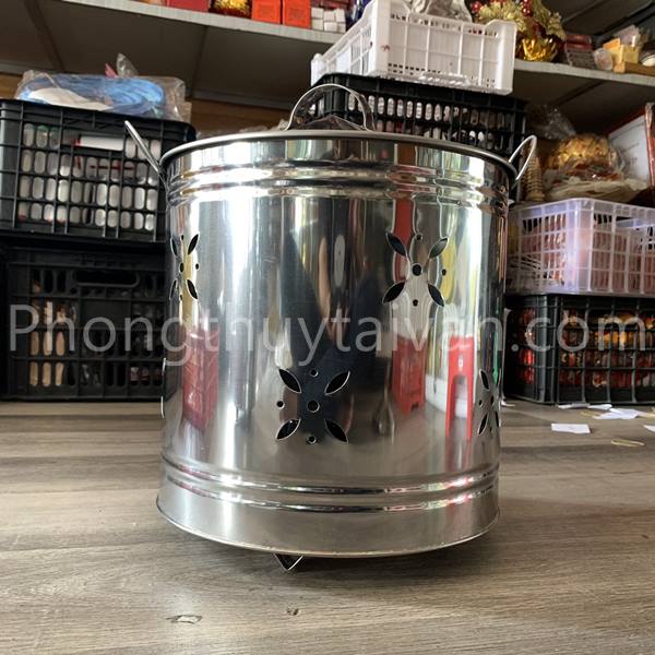 Lò đốt,Lò Hoá Giấy tiền ,vàng mã INOX (2 size)