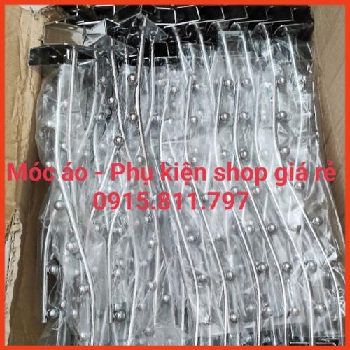 Móc bi cài - bi gắn thanh inox - tay bi treo quần áo loại 7 bi treo quần áo hạt bi tiện lợi, đẹp mắt tiết kiệm diện tích