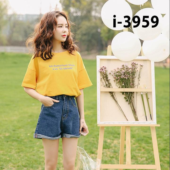 Áo Thun Nữ Tay Lỡ In Chữ Đơn Giản - I3959