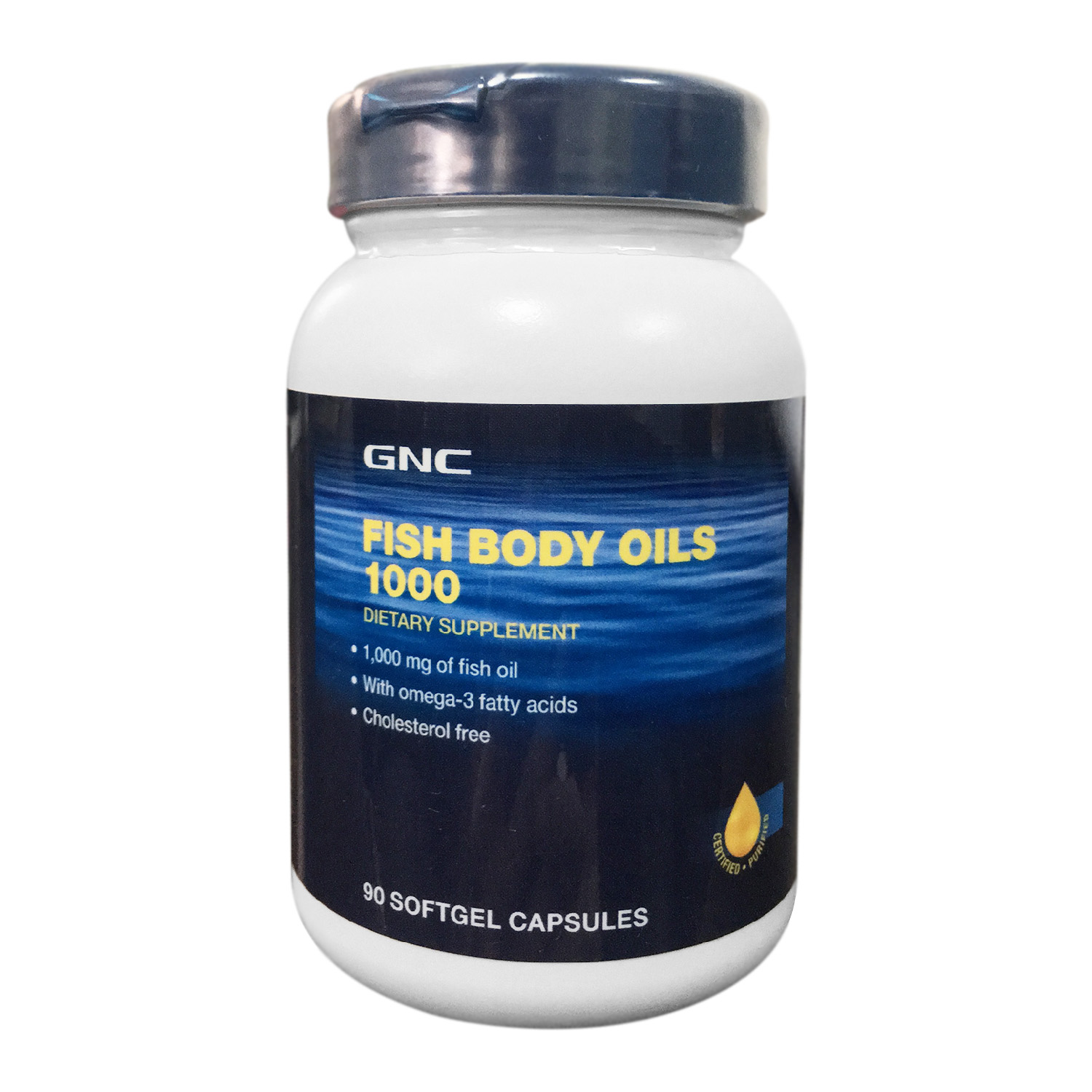 Thực Phẩm Chức Năng Hỗ trợ tim mạch GNC FISH BODY OILS 1000 (90 viên/Hộp)