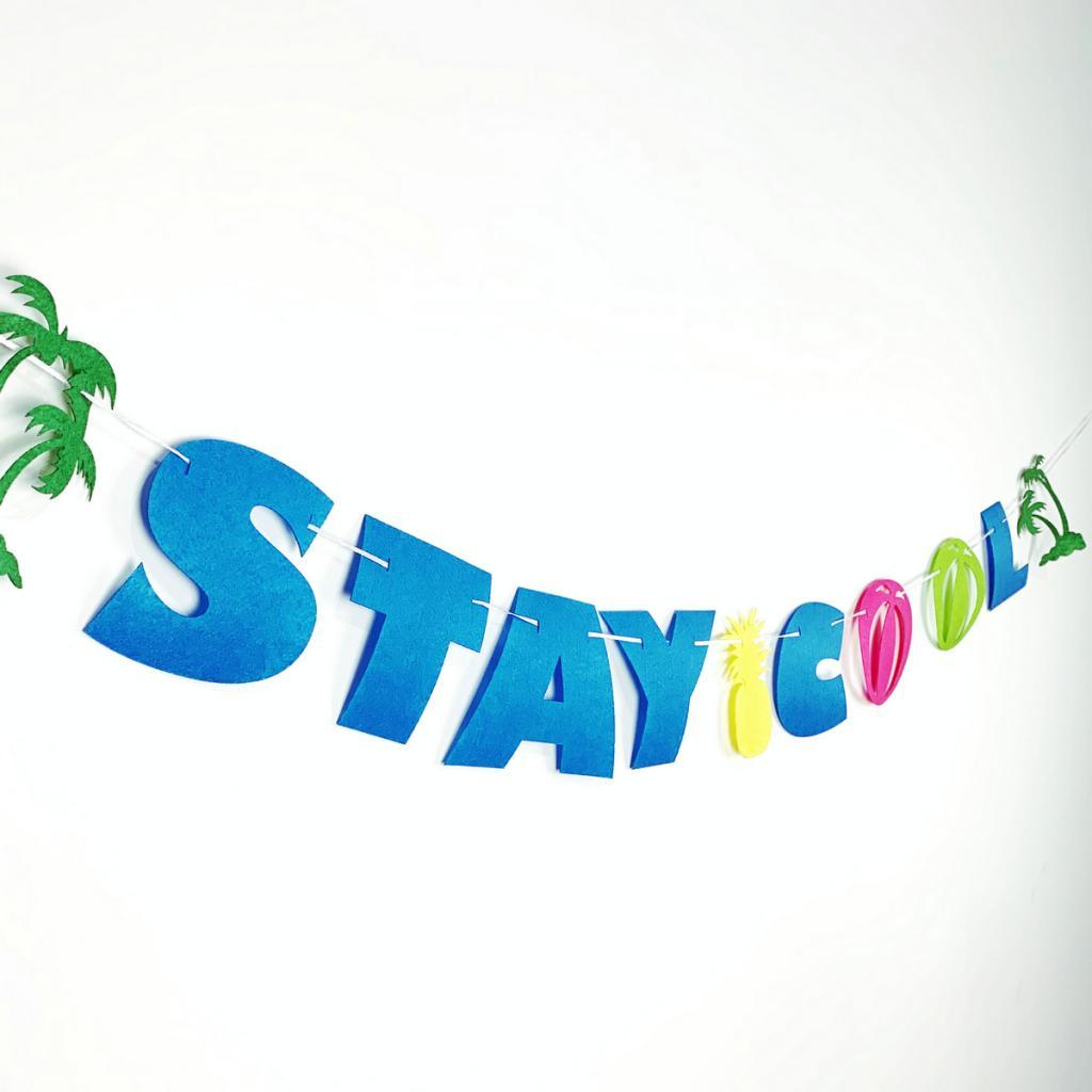 Hawaiian Style Banner Garlands Summer Party Hanging Decor