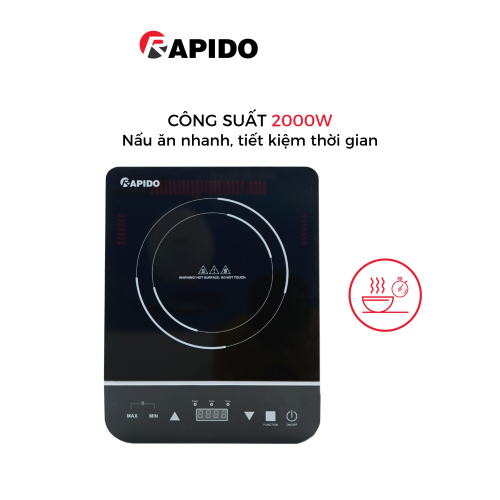 Bếp Từ Đơn Rapido RI2000ES - Hàng Chính Hãng