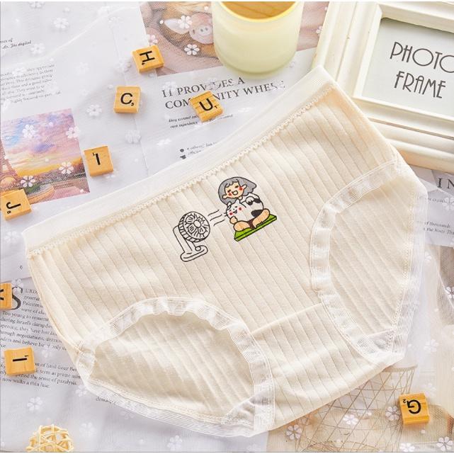 Quần lót nữ cotton in hình phong cách Nhật đồ lót dễ thương nữ tính QL06