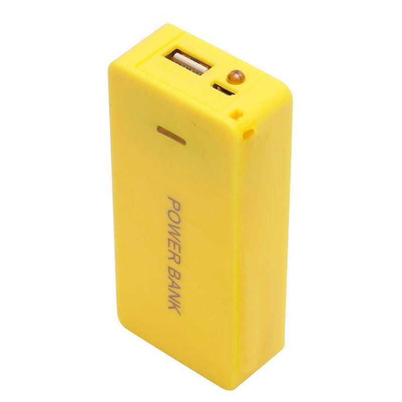 Vỏ hộp sạc dự phòng DIY 5V 1A 2 x pin 18650 với có đèn LED cho điện thoại