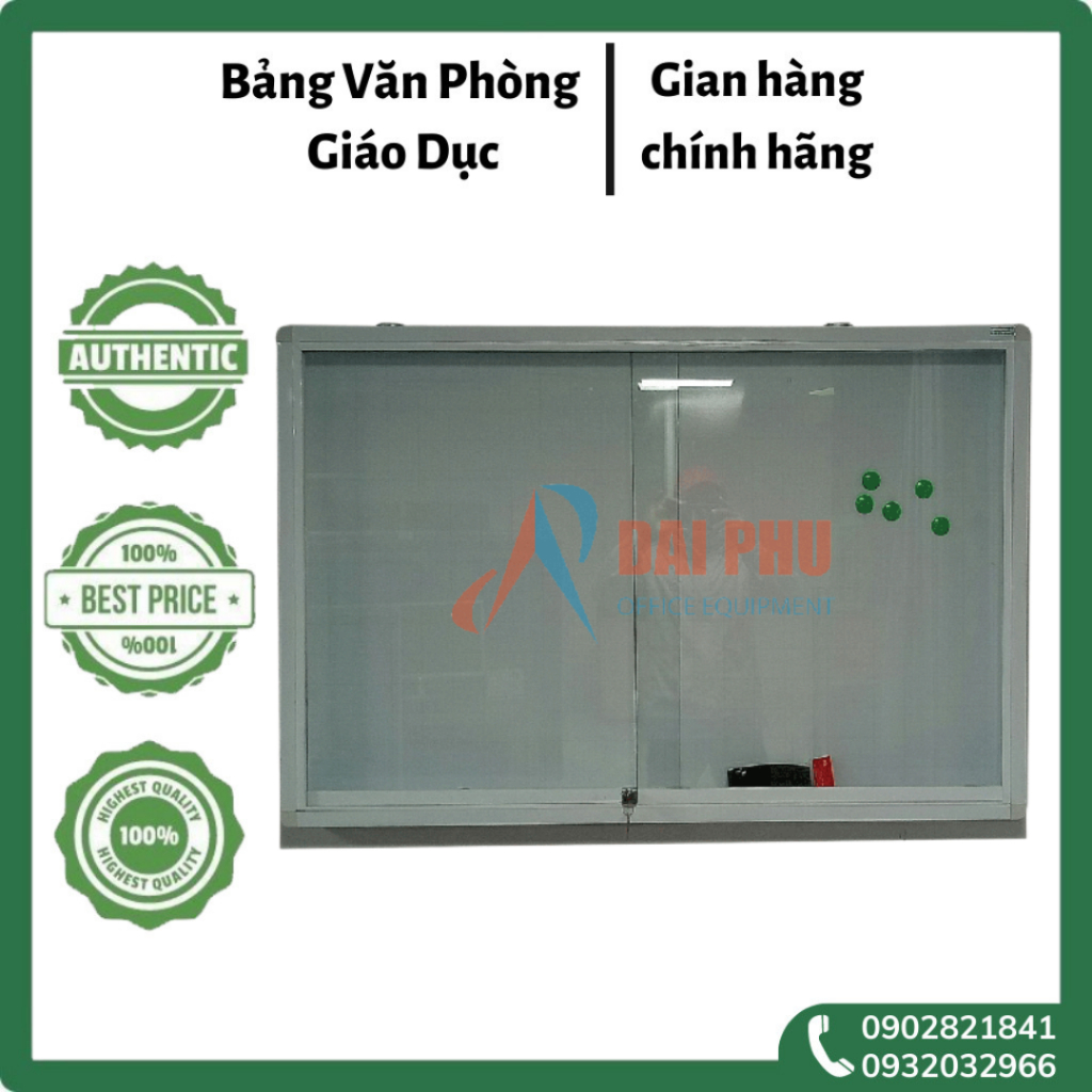 Bảng Từ Trắng Hộp Nhôm Kính – Bảng Văn Phòng, Giáo Dục (Tặng Bút Lông Viết Bảng, Nam Châm Từ, Khay Nhôm Đựng Bút)