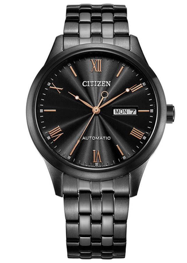 Đồng Hồ Nam Citizen Dây Thép Không Gỉ NH7505-84E - Mặt Đen