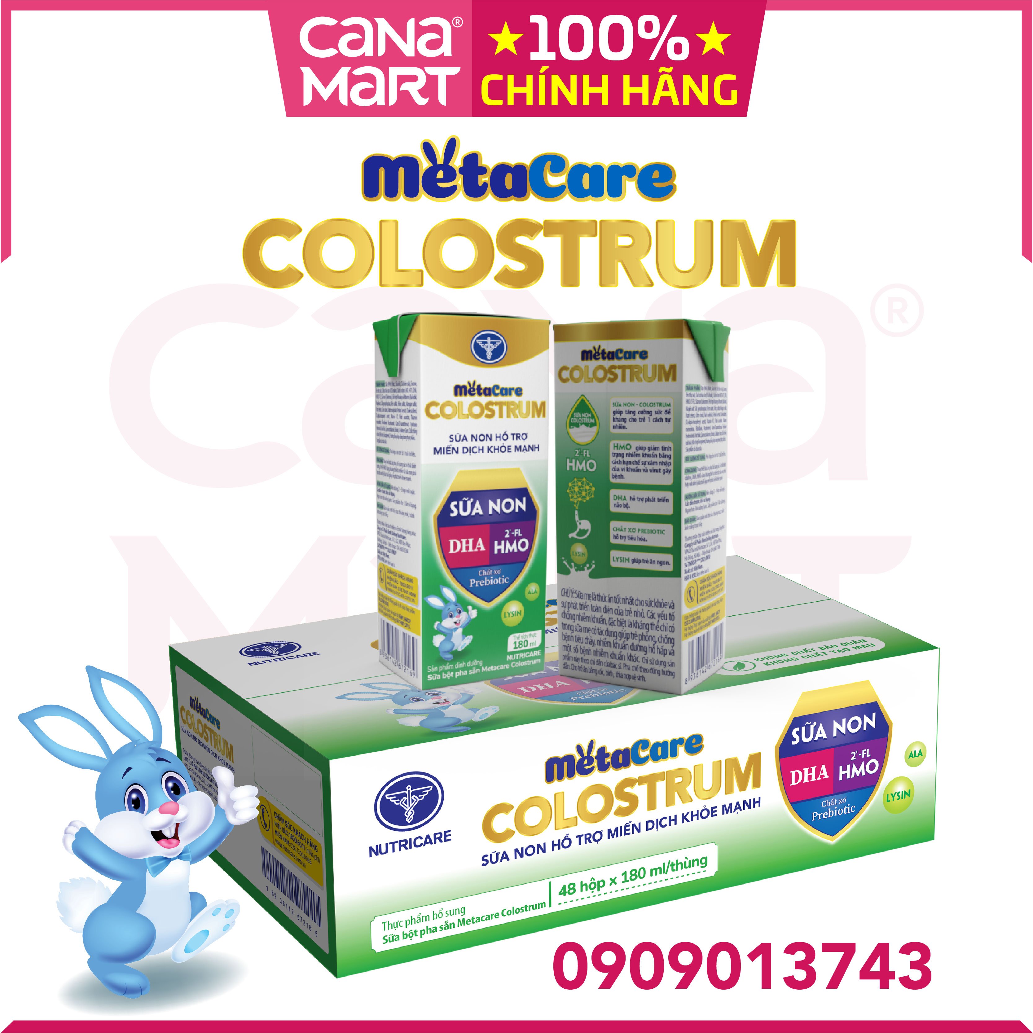 Thùng sữa nước Metacare COLOSTRUM sữa non giúp trẻ tăng cường hệ miễn dịch