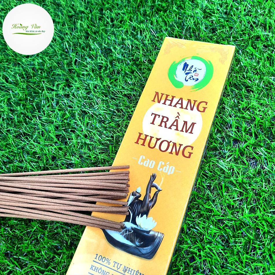 Nhang Trầm Hương cao cấp Nhã Tâm Hộp 100gram - Đậm chất trầm sạch tự nhiên 100%