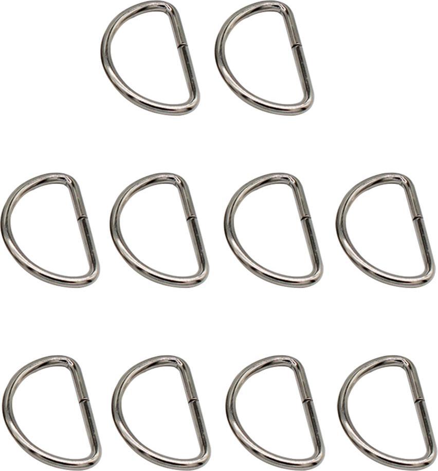 10 Miếng 25 Mm Kim Loại D Vòng Khóa Túi Da Cầm Tay Thủ Công Cho Webbing Dây