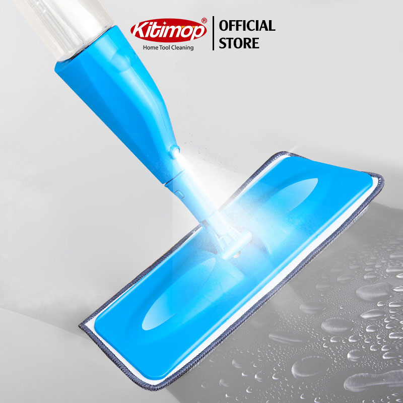 Cây lau nhà phun sương thông minh xoay 360 độ lau sạch khô nhanh - Kitimop Spray