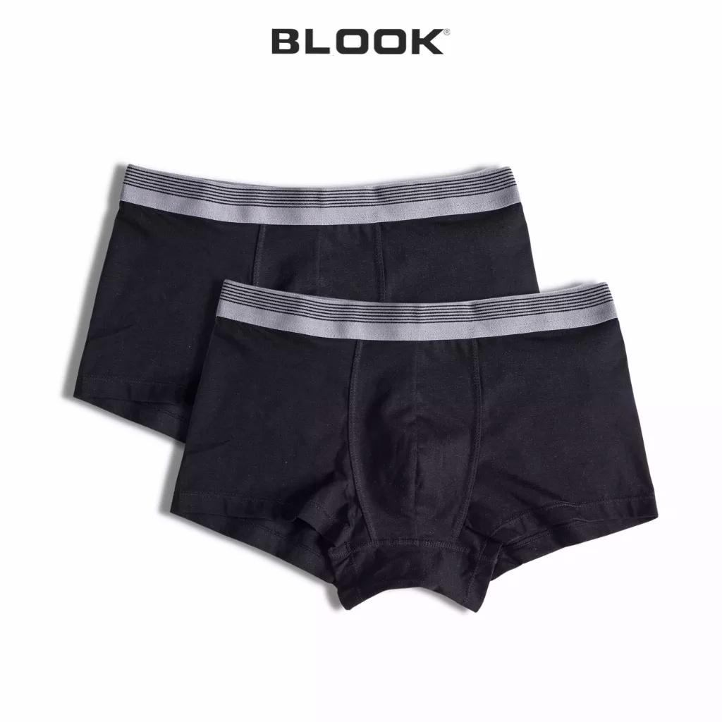 Combo 2 quần lót nam BOXER vải cotton tự nhiên 100% thoáng khí,co giãn cao cấp 79178 - BLOOK