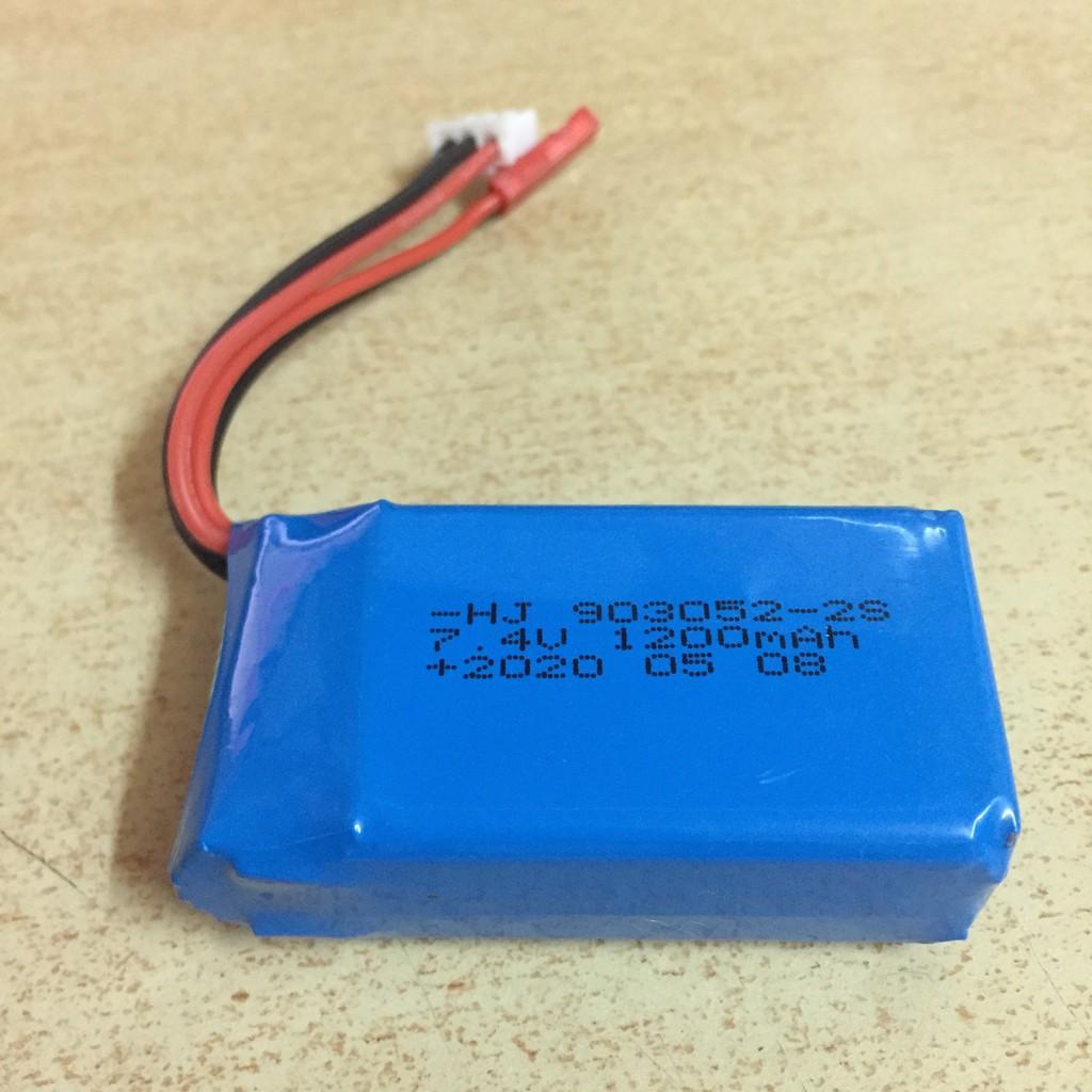 Pin sạc 2s 7.4V 1200mAh cho Wltoy A949, A959, A969, A979